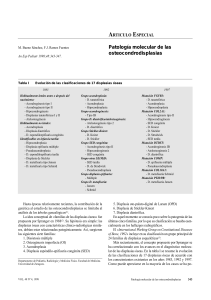 Patología Molecular de Osteocondrodisplasias