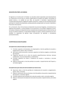 PE COMPETENCIAS AREAS DESEMPEÑO (Ingeniería en Construcción)