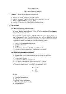 Laboratorio Motor CC: Tipos, Ecuaciones e Inversión de Giro