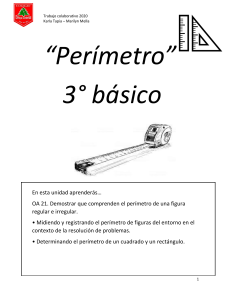 Perímetro: Hoja de Trabajo 3° Básico - Ejercicios y Problemas