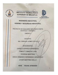 Proyecto Equilibrio Mecánico