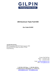 E-035C 208 Alum Triple Fold EOE Spec