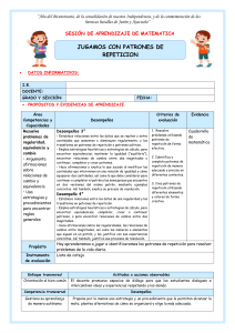 4° SES MART 30 MATE Patrones de repetición ..YESSENIA 933623393 NUEVO