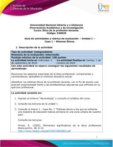 Dilemas Éticos en la Profesión Docente: Guía y Rúbrica