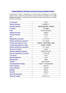 ESPECIFICACIONES TECNICAS - VALERO INGENIEROS