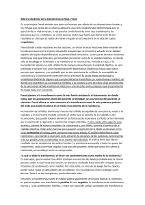 Freud: Dinámica de la Transferencia y Resistencia en Psicoanálisis