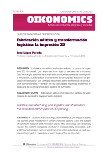 Fabricacion aditiva y transformacion logistica la 