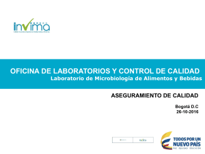 Aseguramiento de Calidad Microbiología