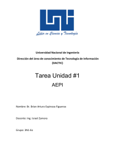 Tarea de Administración y Economía - Universidad Nacional de Ingeniería