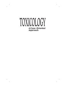 Toxicology: A Case-Oriented Approach