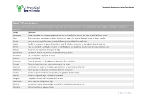 Taxonomía de Competencias Tecmilenio