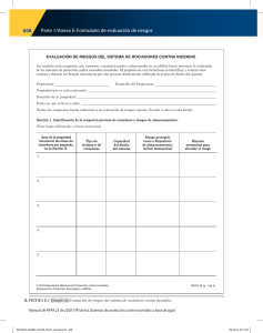 Formulario de Evaluación de Riesgos de Rociadores