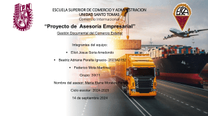 Gestión Documental del Comercio Exterior: Asesoría Empresarial