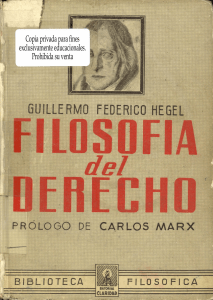 Hegel Filosofia del Derecho