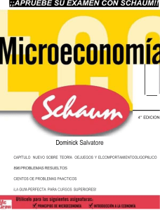 MICROECONOMIA  SCHAUM DOMINICK SALVATORE 4 EDICION