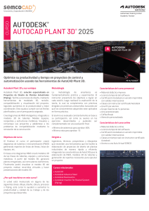 Curso AutoCAD Plant 3D 2025: Optimice su Diseño de Plantas