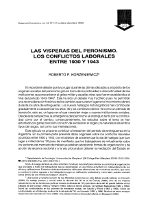 Korzeniewicz, Roberto - Las Visperas Del Peronismo Los Conflictos Laborales Entre 1930 y 1943