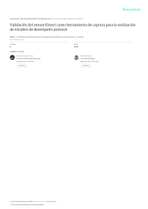 Validación Kinect para Estudios Posturales