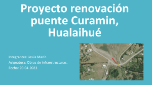 Proyecto Renovación Puente Curamin, Hualaihué