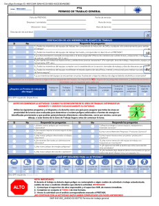 Permiso de Trabajo General (PTG) - Seguridad Laboral