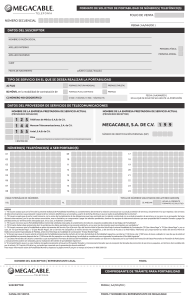 Formato Portabilidad