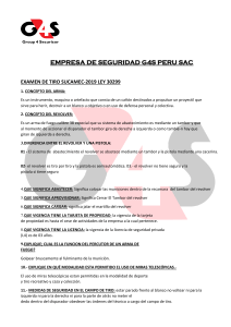 Examen de Seguridad de Armas de Fuego y Revólveres - SUCAMEC 2019