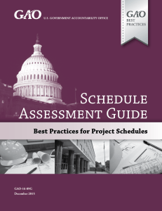 Project Schedule Assessment Guide: Best Practices