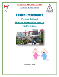 Nutrición Parenteral en Neonatos: Sesión Informativa