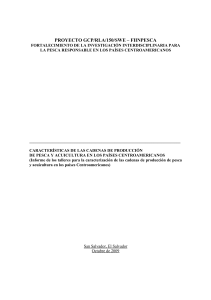 3.1.11 Caracteristicas cadenas produccion pesca y acuicultura Centroamerica