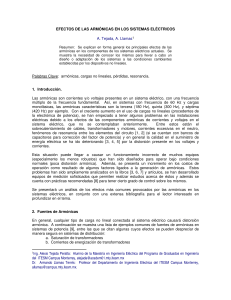 Efectos de Armónicas en Sistemas Eléctricos