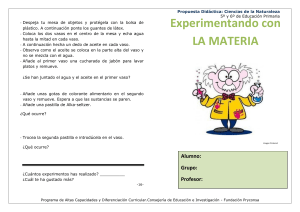 Ciencias Naturales: Experimentos con la Materia (Primaria)