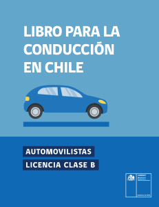 Libro para la conduccion en Chile Clase B actualizacion 6 de agosto 2024