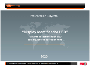 DISPLAY IDENTIFICADOR LED