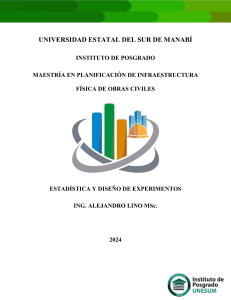 Estadística en Ingeniería Civil: Análisis de Datos y Normas NEC e INEN