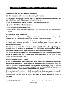 Comunicación y Motivación de Agentes de Ventas