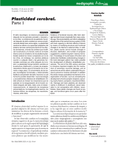 Plasticidad cerebral.