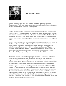 B.F. Skinner: Biografía y Contribuciones a la Psicología