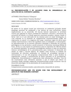 Psicoeducación y Desarrollo Adulto en el Ámbito Laboral