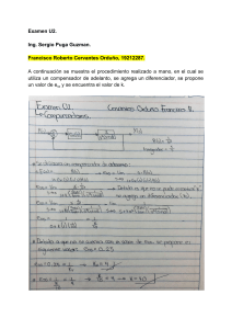 Examen de Sistemas de Control: Diseño de Compensador de Adelanto