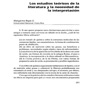 ESTUDIOS TEORICOS DE LALITERATURA