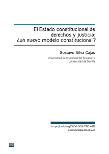 Silva, G. - El ECDJ, ¿un nuevo modelo constitucional