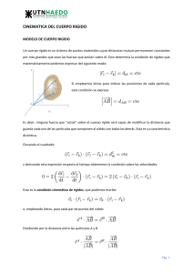 Cinemática del cuerpo rígido: Apuntes