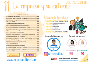 11. La empresa y su entorno- 4ºESO