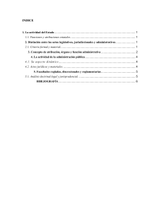 Actividad del Estado: Funciones y Actos Administrativos