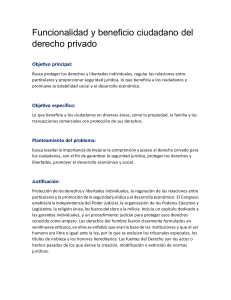 Derecho Privado: Funcionalidad y Beneficio Ciudadano