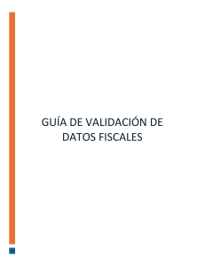 GUÍA VALIDACIÓN DATOS FISCALES