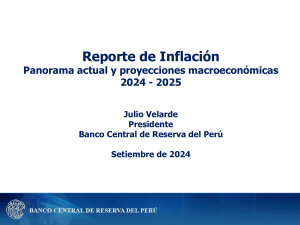 Reporte de Inflación Perú 2024-2025: Análisis Macroeconómico