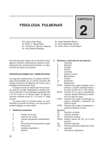 Fisiología Pulmonar: Ventilación, Símbolos y Abreviaturas