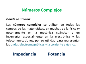 Presentación Numeros complejos