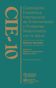 CIE-10: Manual de Instrucciones, Edición 2018